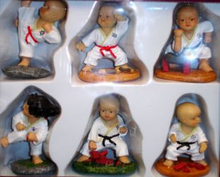 Karate Figurine set of 6